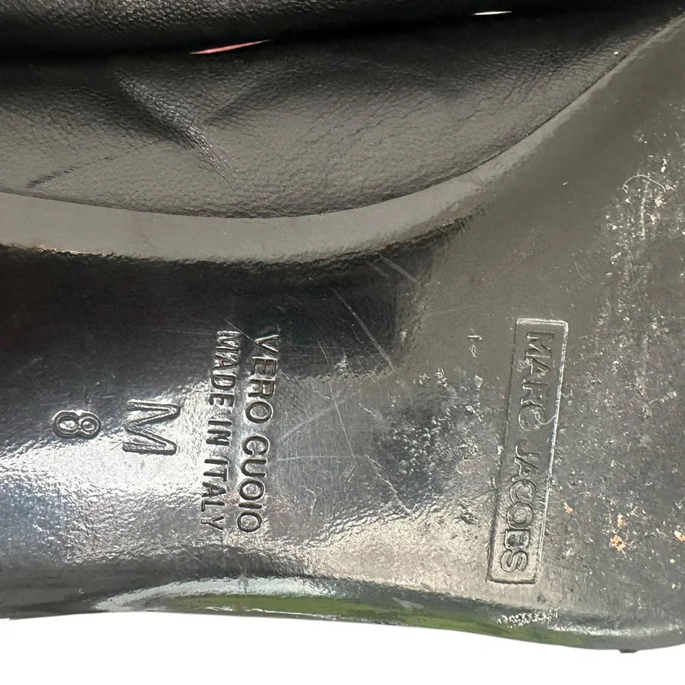 Marc Jacobs Black and Pink Women's Flats womens size 8 VINTAGE Y2K‎ - Picture 6 of 6